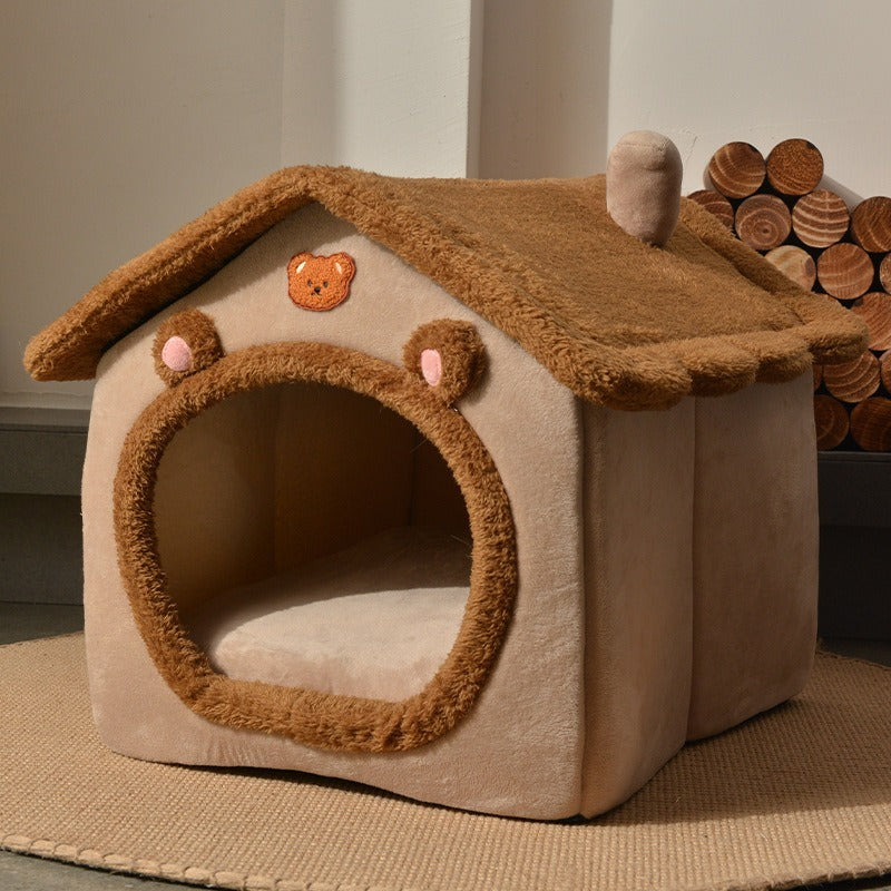 Foldable Pet House Removable Washable Cat House