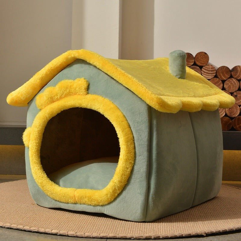 Foldable Pet House Removable Washable Cat House